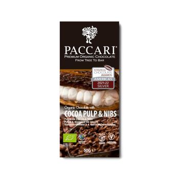Pulpe et éclats de cacao chocolat bio, 60% de cacao 2