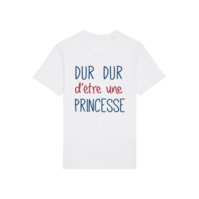 Weißes T-Shirt für Mädchen, die es schwer haben, eine Prinzessin zu sein