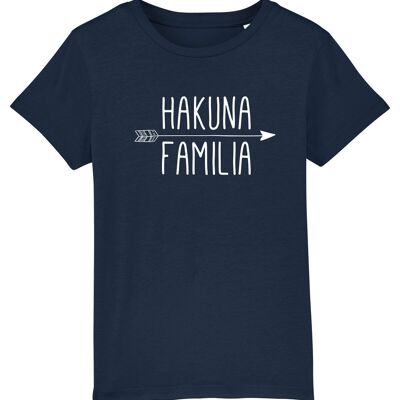 HAKUNA FAMILIA BOYS’ NAVY TSHIRT