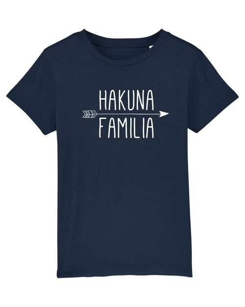 TSHIRT NAVY FILLE HAKUNA FAMILIA