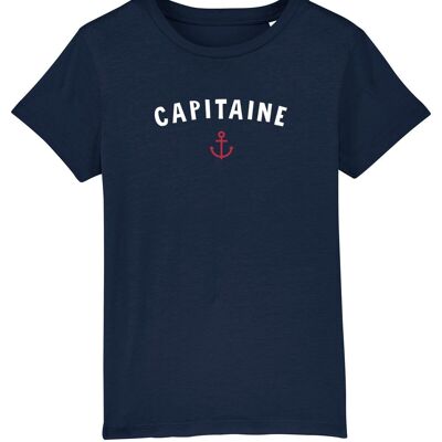 T-Shirt „Captain Enkr“ für Jungen in Marineblau