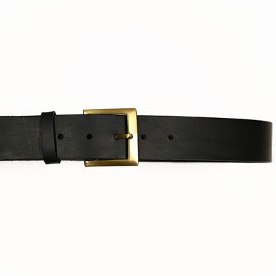 French leather belt - "Léman"