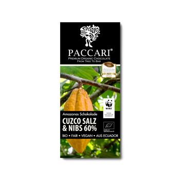 Édition spéciale WWF – Chocolat bio Cuzco sel & plumes, 60% cacao 2
