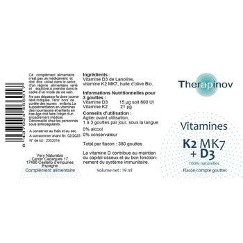 Vitamine K2 MK7 D3 100% Naturelle : Os & Immunité 2