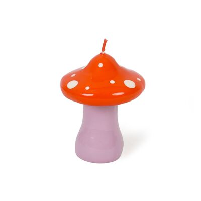 LARGE RED MUSHROOM CANDLE HF