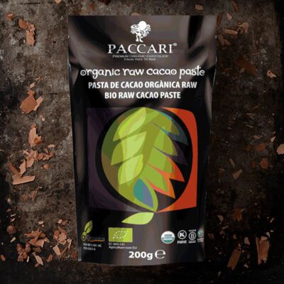 Pâte de cacao crue biologique (200g)