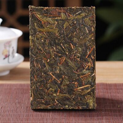 Sheng Puer Tea (raw) Xi Gui Gold Leaf 2019 Brick 1kg