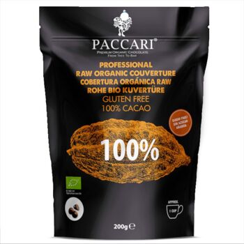 Chips de cacao cru bio, 100% cacao (200g) 2