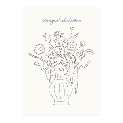 Postal 'felicitaciones' (risografía)