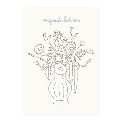 Postkarte 'congratulations' (Risographie)