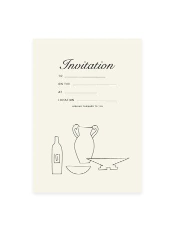 Invitation carte postale (Risographie)