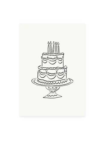 Gâteau de carte postale (risographie) 1