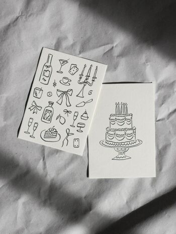 Gâteau de carte postale (risographie) 2