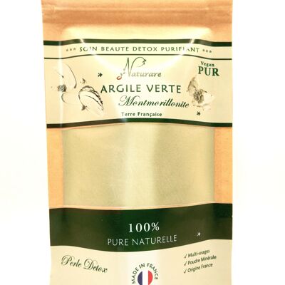 x5 ARCILLA VERDE PURA Montmorillonita francesa - Tratamiento de pureza y desintoxicación