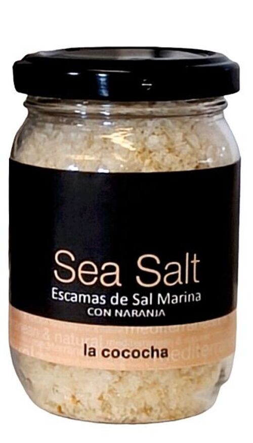 ESCAMAS DE SAL MARINA EN ESCAMAS CON NARANJA 100g