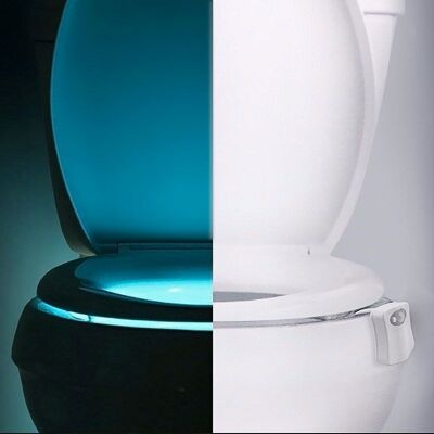 LED-Nachtlicht für Toilettenschüssel mit Bewegungssensor bei Nacht