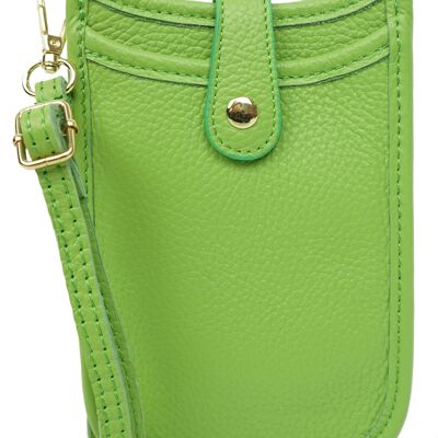 Lucie leather phone pouch D4401