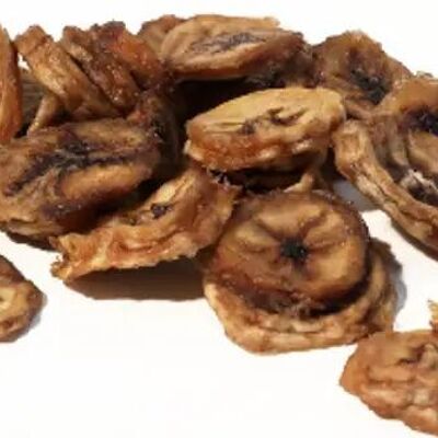 Organic dried bananas Bulk - 1 kg bag