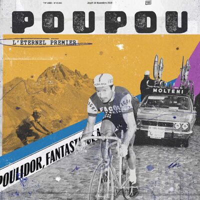 Poster - L'Equipe - Poulidor - Digigraphie - 50X70 - Plakat