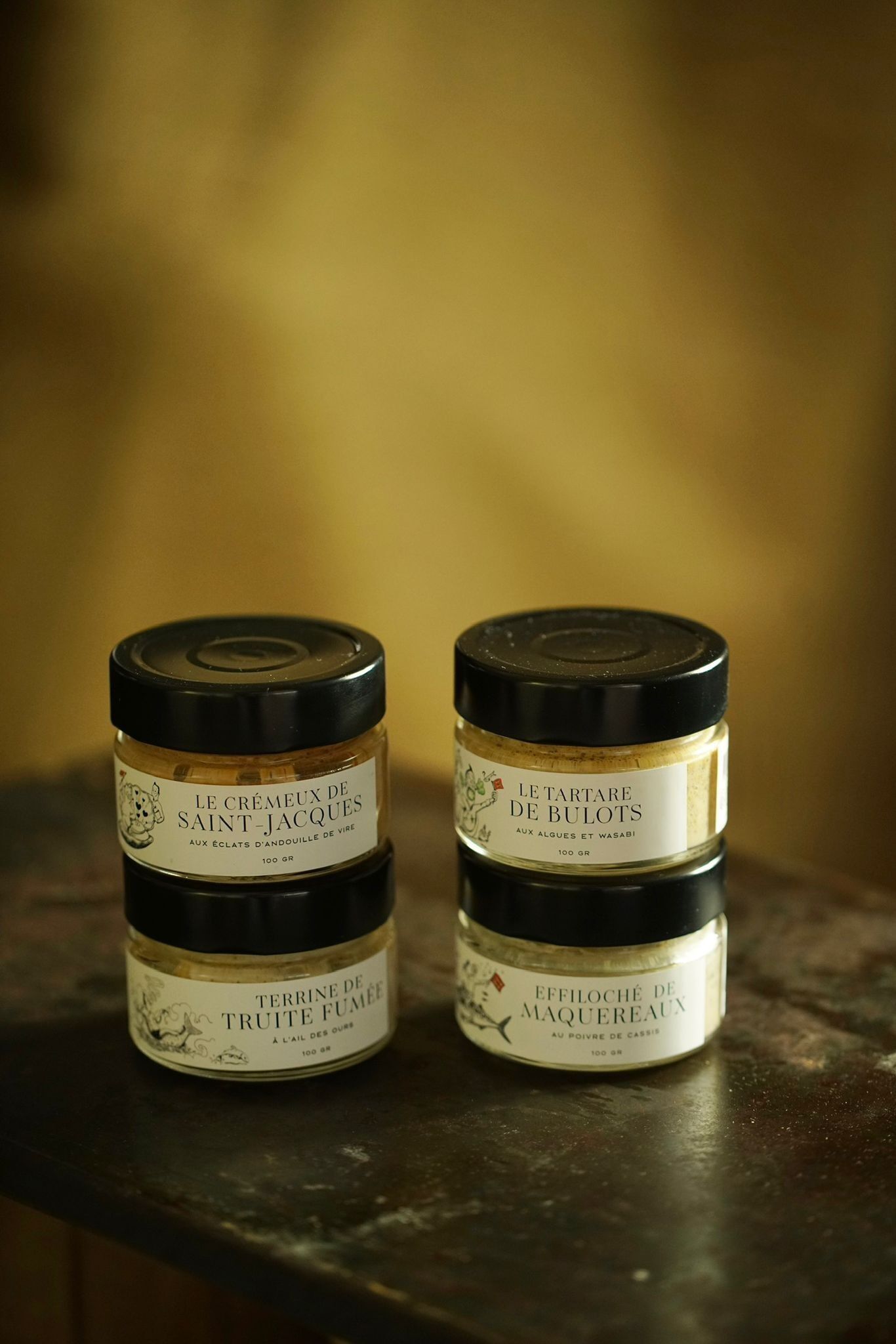 Effiloché de maquereau au poivre de Cassis