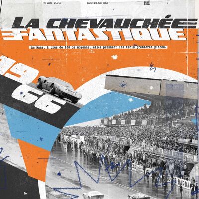 Poster - L'Equipe - Le Mans - Digigraphie - 50X70 - Plakat