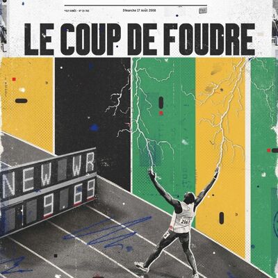 Poster - L'Equipe - Bolt - Digigraphie - 50X70 - Plakat