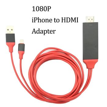 Câble HDMI Convertisseur Audio Vidéo pour iPhone et iPad pour visualiser ses contenus 6