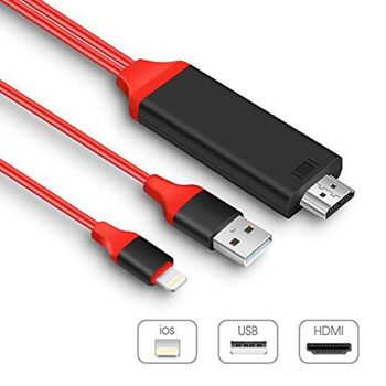 Câble HDMI Convertisseur Audio Vidéo pour iPhone et iPad pour visualiser ses contenus 7
