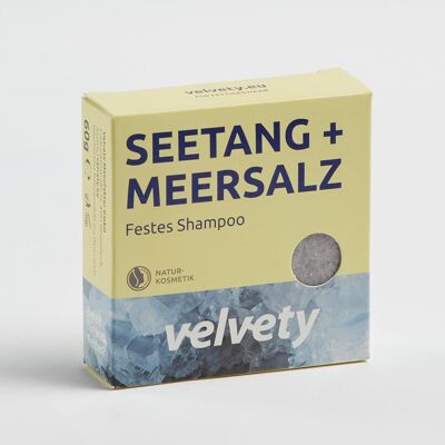 Velvety Solid Shampoo Seaweed + Sea Salt 60g