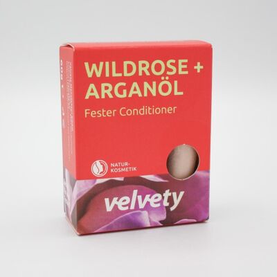 Velvety Solid Conditioner Wild Rose + Argan Oil 60g