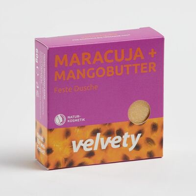 Velvety Solid Shower Passion Fruit + Mango Butter 60g