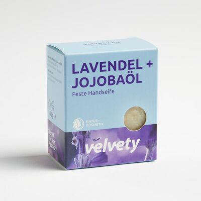 Velvety solid hand soap lavender + jojoba oil 100g