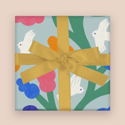 Oiseaux de la paix - Papier cadeau