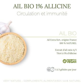 Ail Bio Extra Fort 1% Allicine : Cœur & Immunité 3