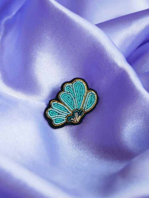 Broche Azul mini flower