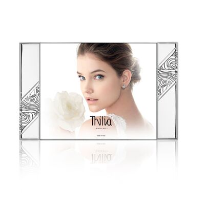 Cadre Photo 25x20 cm Argent Ligne "Lilii"