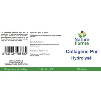Collagène Pur Hydrolysé Gélules : Peau & Articulations 2