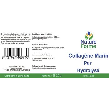 Collagène Marin Pur Hydrolysé Gélules : Peau & Articulations 2