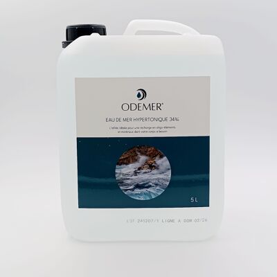 5L Eau de mer micro-filtrée 100% naturelle