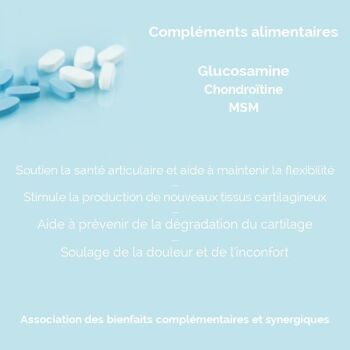 Glucosamine-Chondroïtine-MSM Vegan : Articulations & Cartilages 3