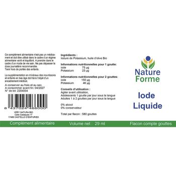 Iode liquide : Thyroïde & Système nerveux 2