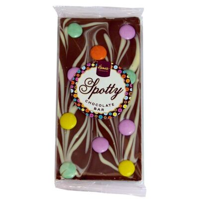 Spotty Milk Chocolate Bar with Candy Beans