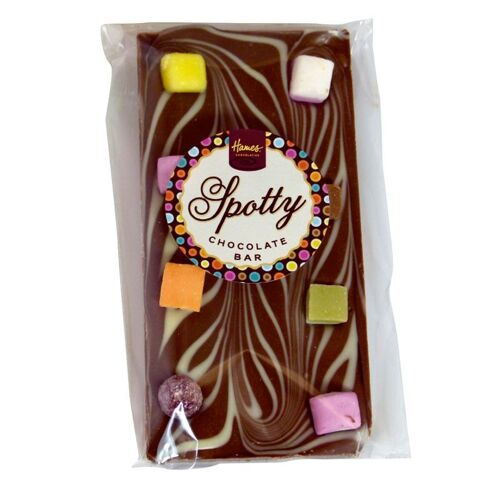 Spotty Milk Chocolate Bar with Dolly Mix