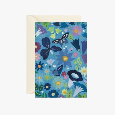Winterblumen-Postkarte