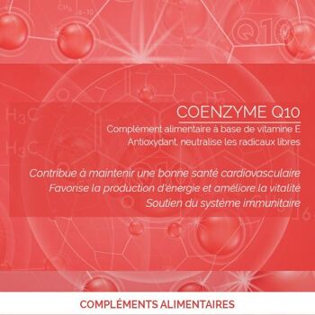Co-Enzyme Q10 100 mg + Vit E : Antioxydant, Cœur & Circulation 3