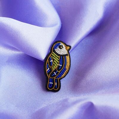 Broche mini pájaro carbonero