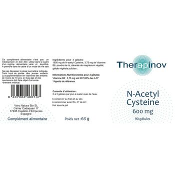 N-Acétyl Cystéine 600 mg : Antioxydant & Voies Respiratoires 2