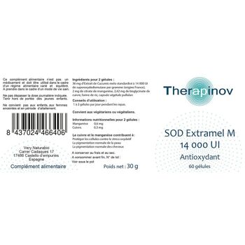 SOD Extramel 14000 UI : Antioxydant 2