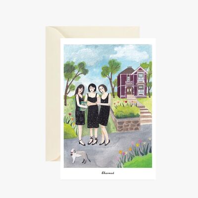 charmed postcard - the Halliwell sisters