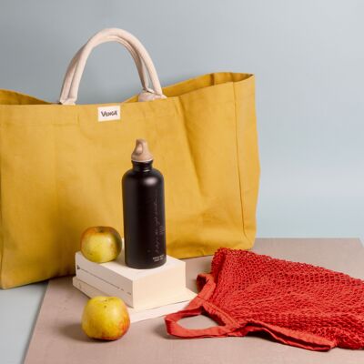 Large organic cotton tote bag